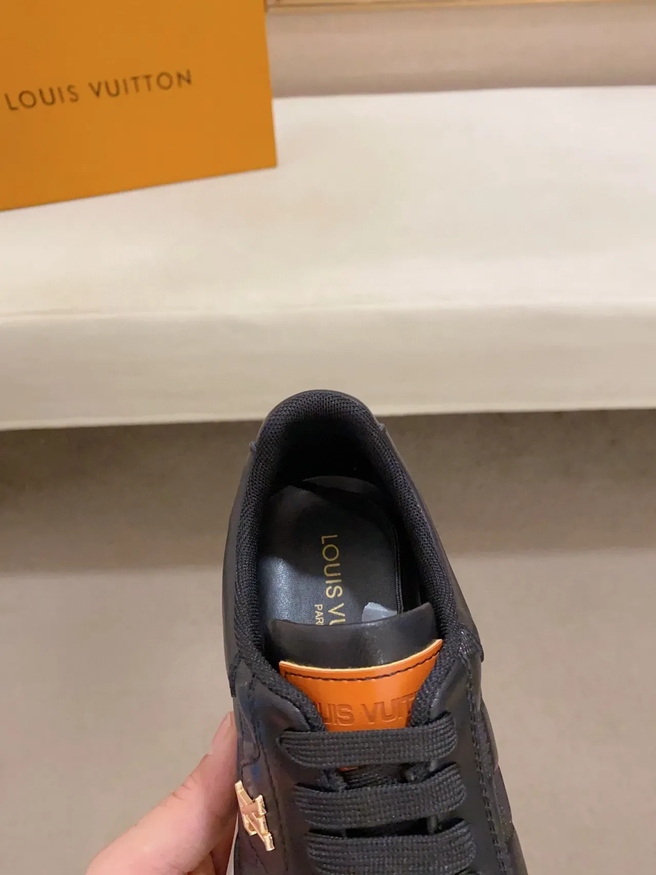 Louis Vuitton LV Trainer Black White Checkerboard-Embossed Leather Low-Top Lifestyle Sneakers 5