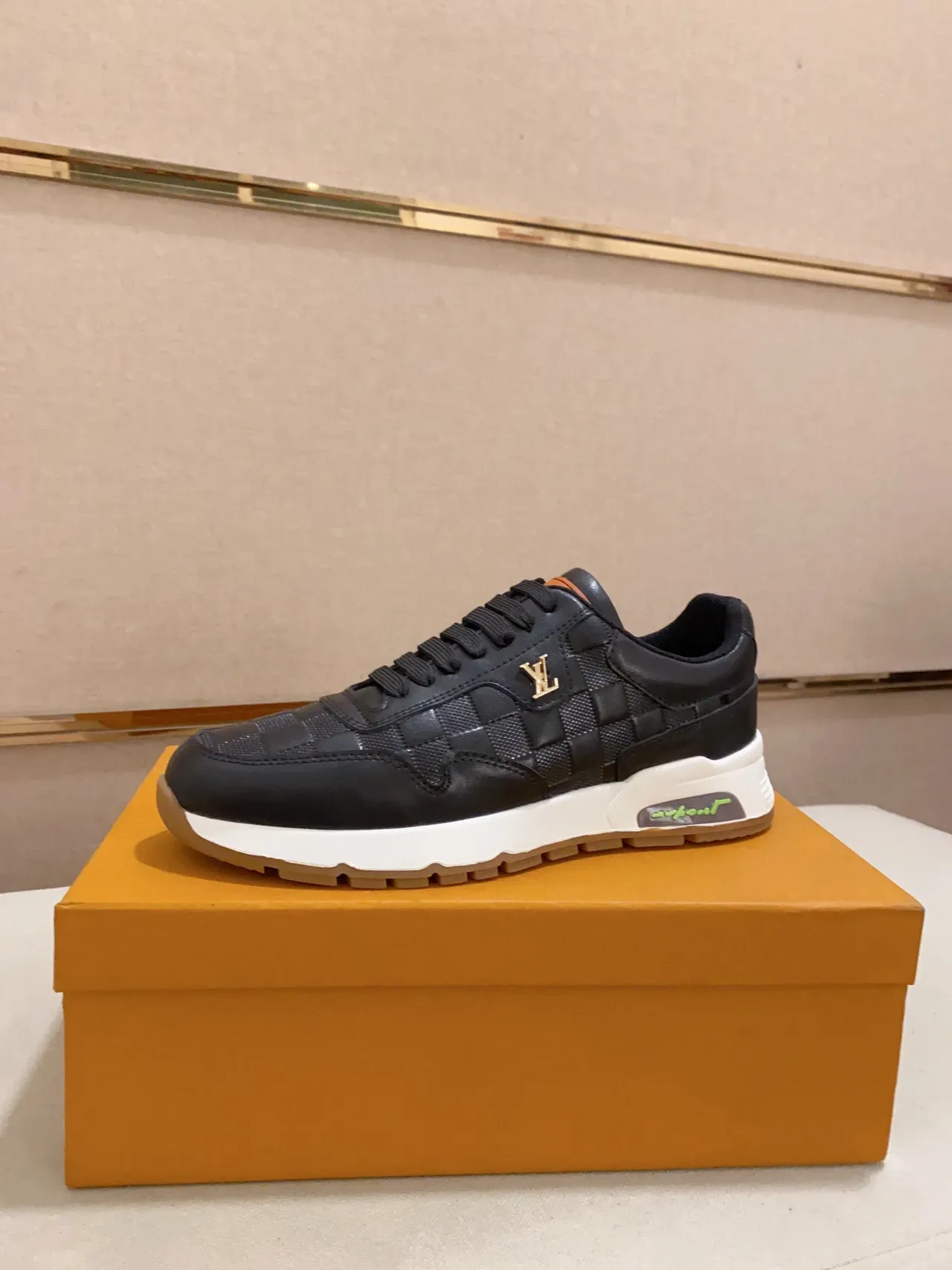 Louis Vuitton LV Trainer Black White Checkerboard-Embossed Leather Low-Top Lifestyle Sneakers 9