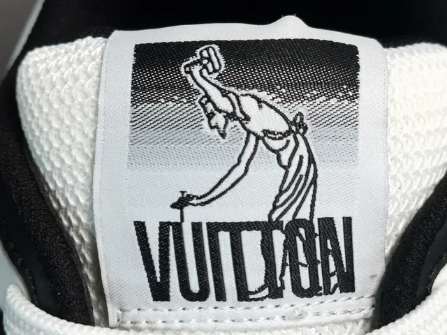 Louis Vuitton LV Trainer Black White Monogram-Print Textile Leather Overlays Lifestyle Sneakers 9