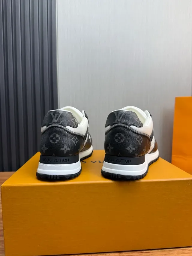 Louis Vuitton LV Trainer Black White Monogrammed Leather Two-Tone Panel Construction Lifestyle Sneakers 5
