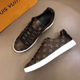 Louis Vuitton LV Trainer marrón blanco Monogram Canvas zapatillas lifestyle de bajo