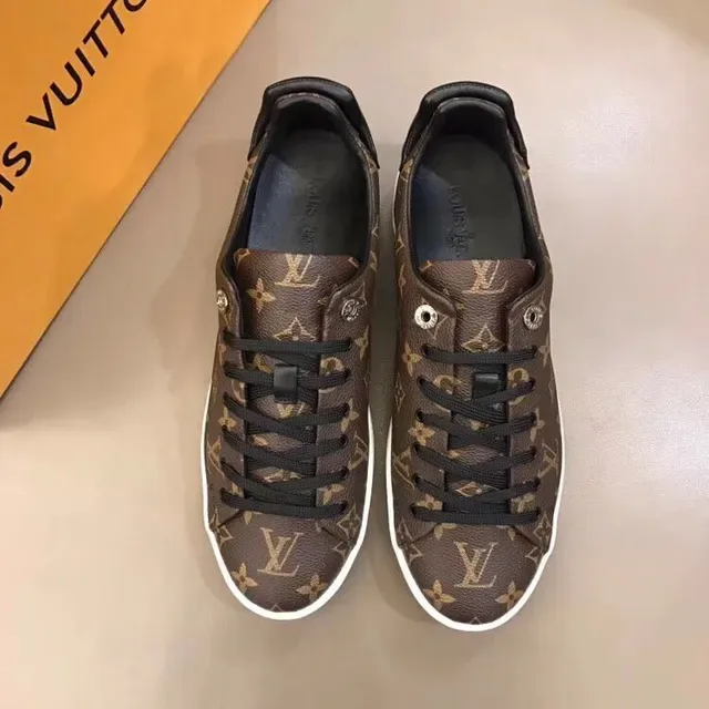 Louis Vuitton LV Trainer Brown White Monogram Canvas Low-Top Lifestyle Sneakers 2