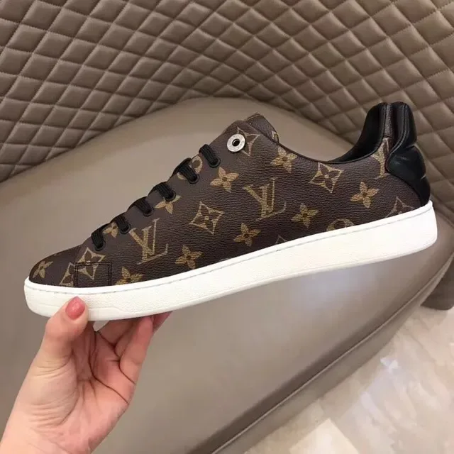 Louis Vuitton LV Trainer Brown White Monogram Canvas Low-Top Lifestyle Sneakers 3