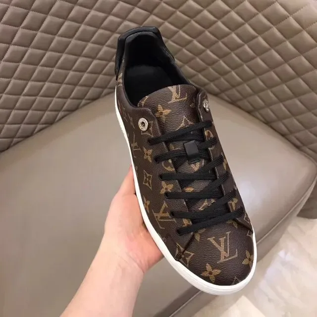 Louis Vuitton LV Trainer Brown White Monogram Canvas Low-Top Lifestyle Sneakers 4