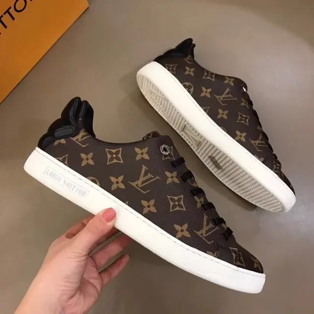 Louis Vuitton LV Trainer Brown White Monogram Canvas Low-Top Lifestyle Sneakers 7