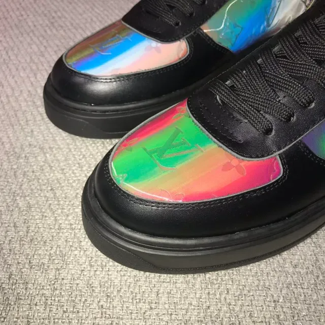 Louis Vuitton LV Trainer Iridescent Monogram Black Lifestyle Sneakers 3