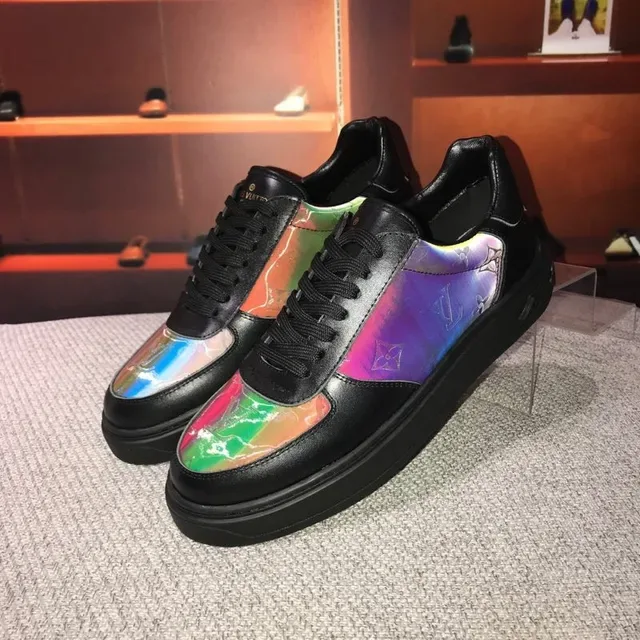 Louis Vuitton LV Trainer Iridescent Monogram Black Lifestyle Sneakers 4