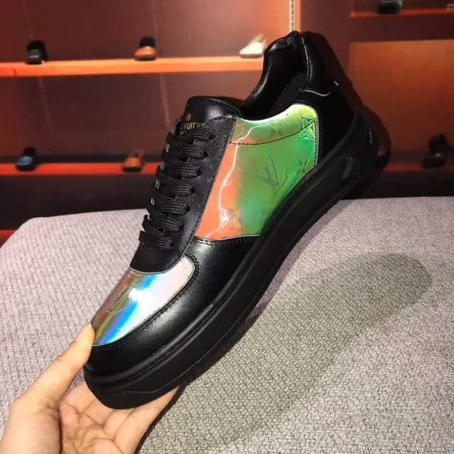 Louis Vuitton LV Trainer Iridescent Monogram Black Lifestyle Sneakers 6