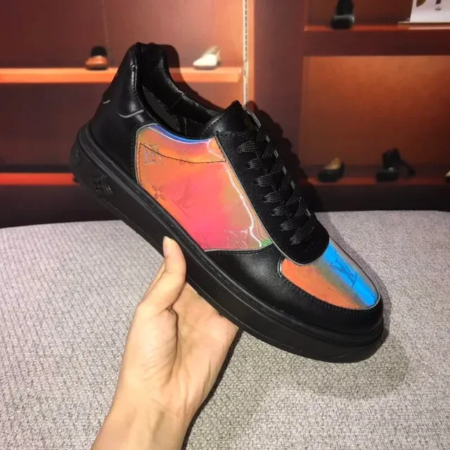 Louis Vuitton LV Trainer Iridescent Monogram Black Lifestyle Sneakers 8