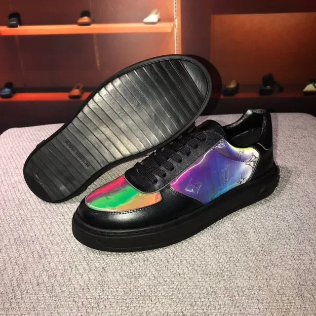 Louis Vuitton LV Trainer Iridescent Monogram Black Lifestyle Sneakers 9