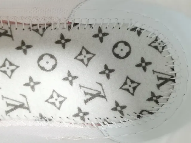 Louis Vuitton LV Trainer Pink White Layered Cage Construction Asymmetrical Strap Detail Lifestyle Sneakers 5
