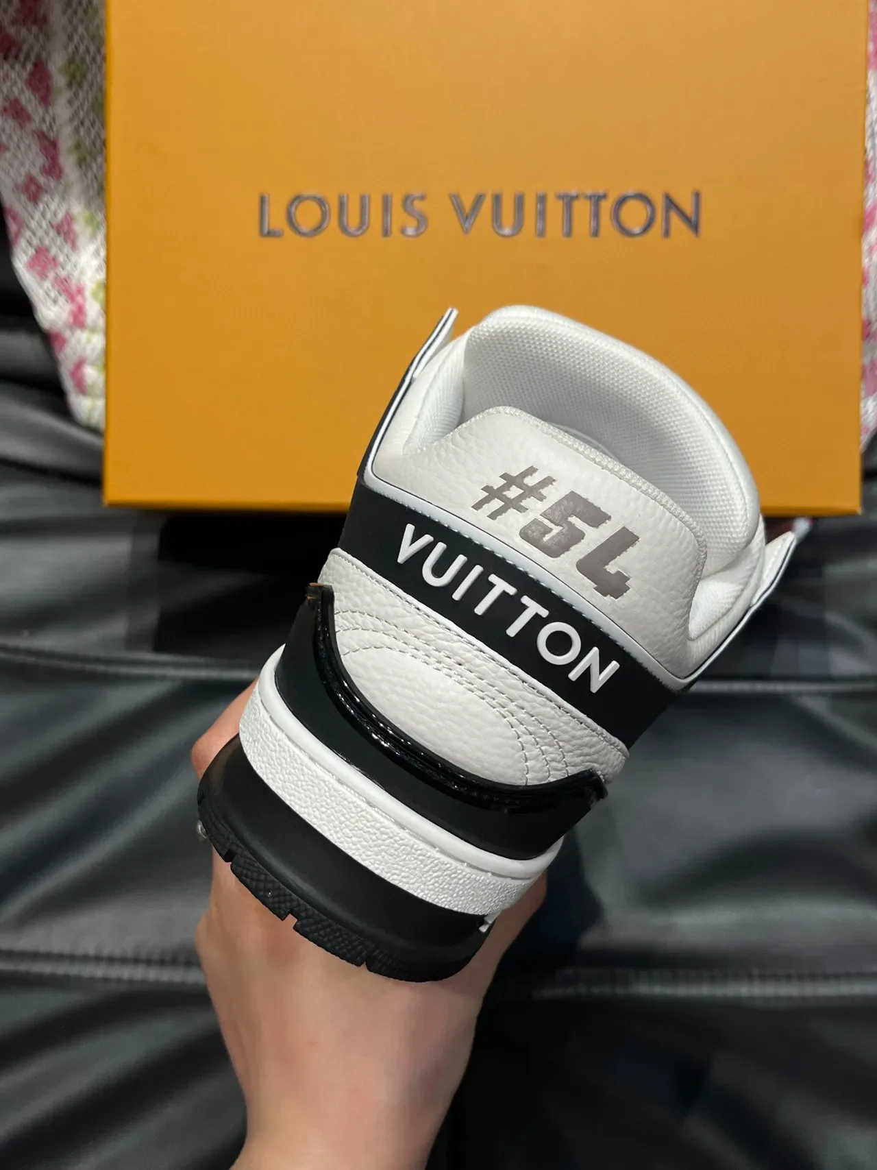 Louis Vuitton LV Trainer White and Black Lifestyle Sneakers 7