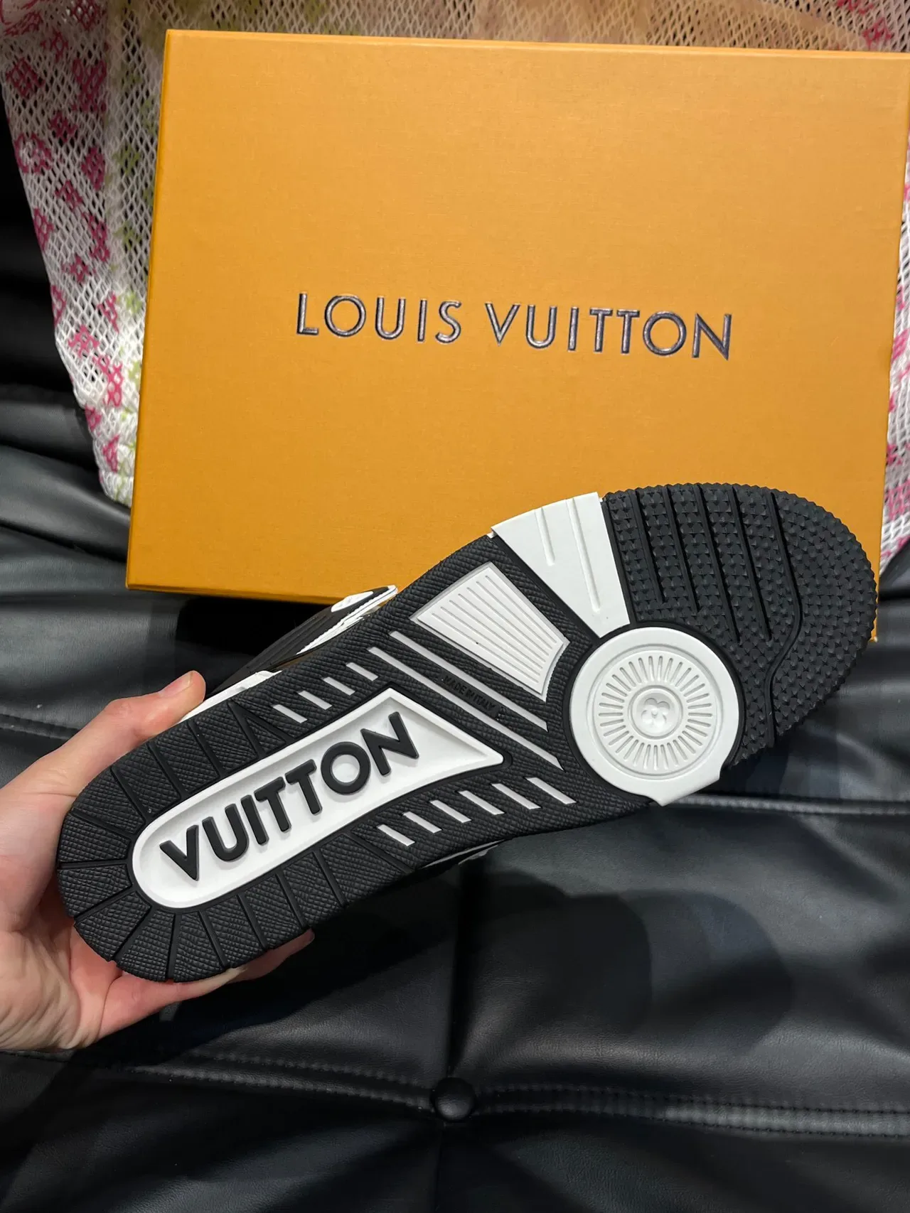 Louis Vuitton LV Trainer White and Black Lifestyle Sneakers 9
