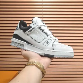 Louis Vuitton LV Trainer White Black Structured Midsole Leather And Synthetic Upper Lifestyle Sneakers