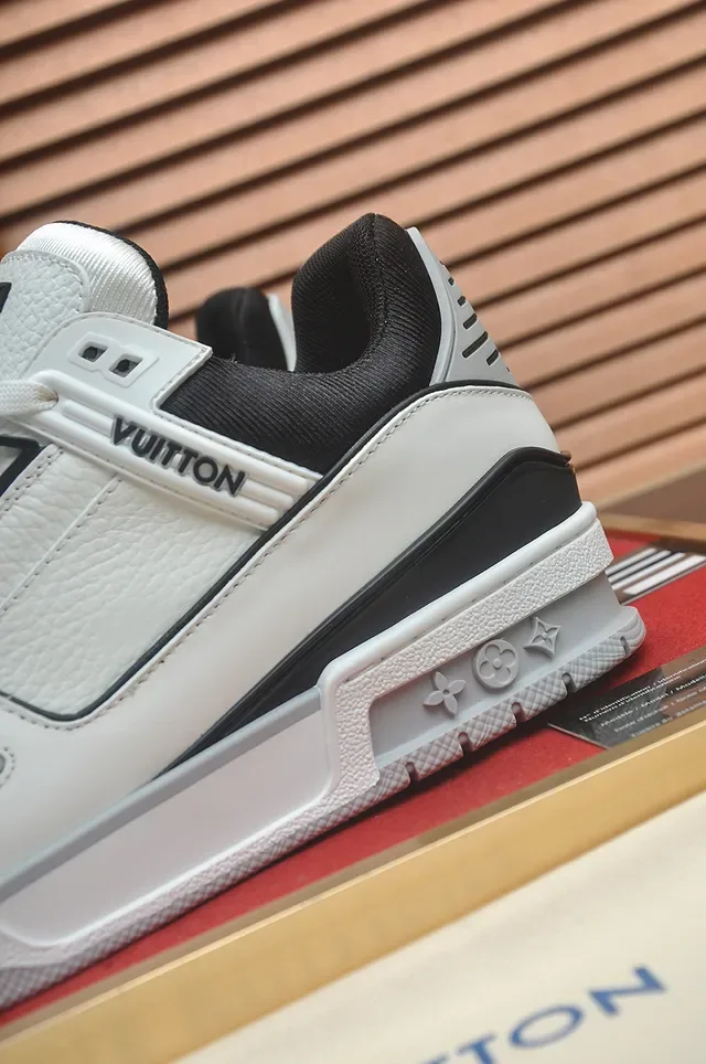 Louis Vuitton LV Trainer White Black Structured Midsole Leather And Synthetic Upper Lifestyle Sneakers 2