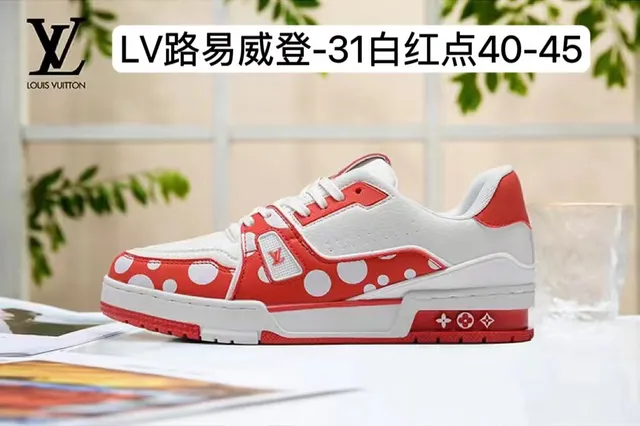 Louis Vuitton LV Trainer White Blue Leather Upper Royal Contrast Accents Lifestyle Sneakers 7
