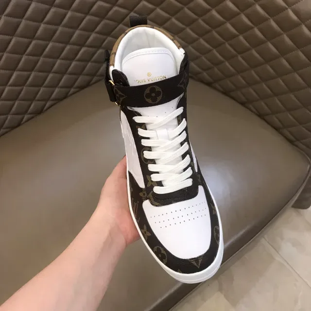 Louis Vuitton LV Trainer Tênis Lifestyle Branco e Marrom de Alto Monogram Lona 5