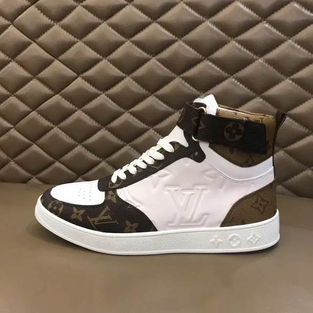 Louis Vuitton LV Trainer Tênis Lifestyle Branco e Marrom de Alto Monogram Lona 6