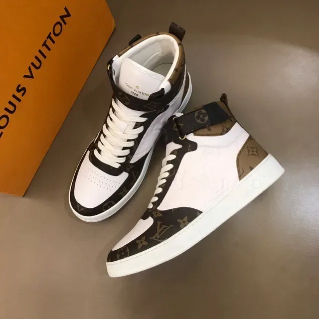 Louis Vuitton LV Trainer Tênis Lifestyle Branco e Marrom de Alto Monogram Lona 8