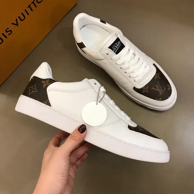 Louis Vuitton LV Trainer White Brown Low-Top Leather And Monogram Canvas Lifestyle Sneakers 7