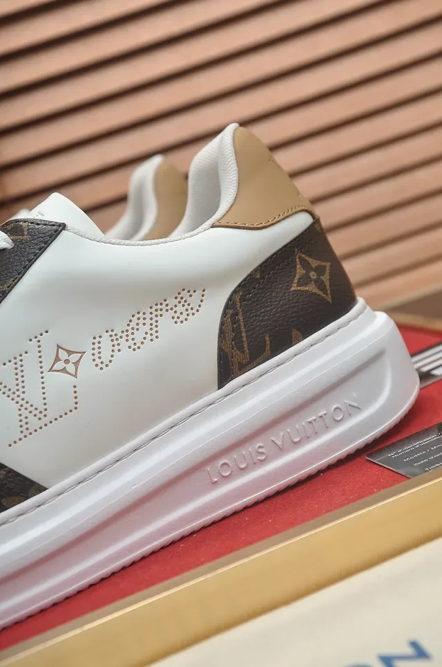 Louis Vuitton LV Trainer White Brown Low-Top Monogram Canvas Lifestyle Sneakers 2