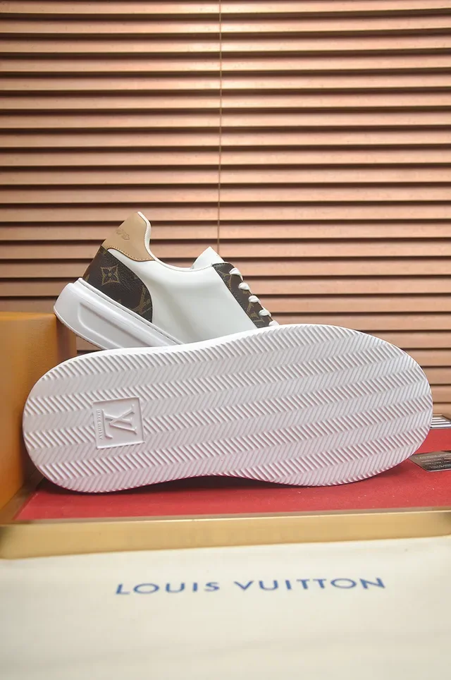 Louis Vuitton LV Trainer White Brown Low-Top Monogram Canvas Lifestyle Sneakers 3