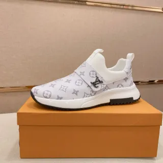 Louis Vuitton LV Trainer সাদা ধূসর Slip-On Monogram Canvas Lifestyle Sneakers
