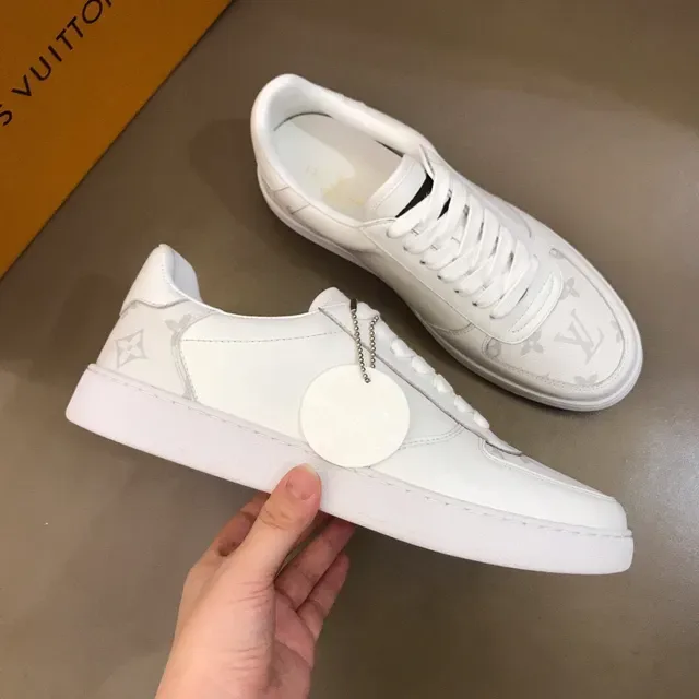 Louis Vuitton LV Trainer White Monogram Leather Clean Lifestyle Sneakers 7
