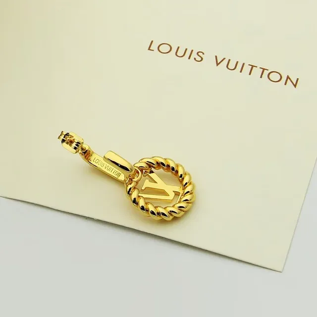 Louis Vuitton LV Twist Gold Silver Hoop Twisted Rope Border Earrings 3