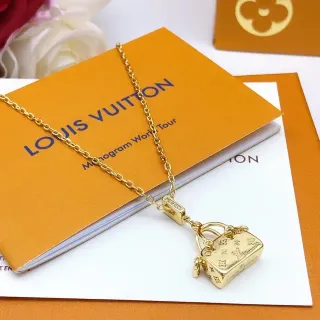 Louis Vuitton Mini Handbag Charm Gold-Tone Necklace