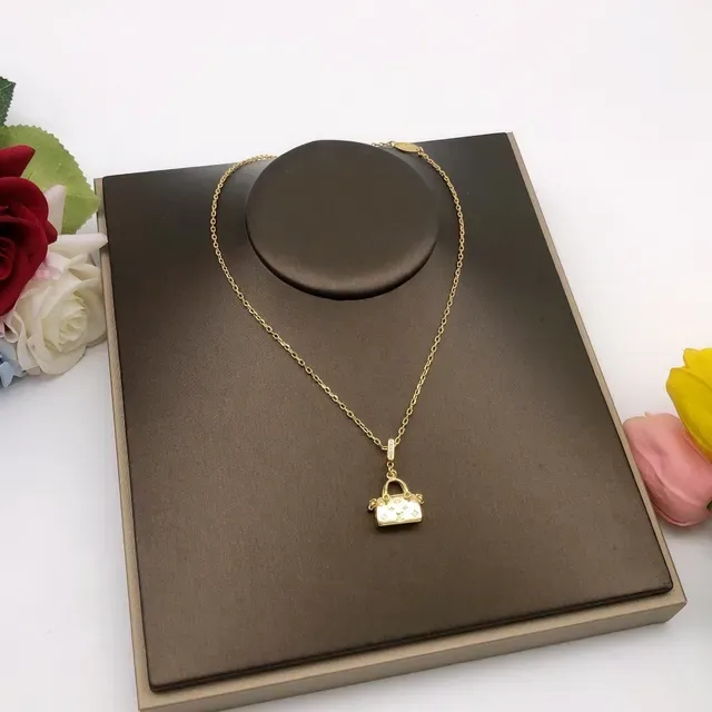 Louis Vuitton Mini Handbag Charm Gold-Tone Necklace 2