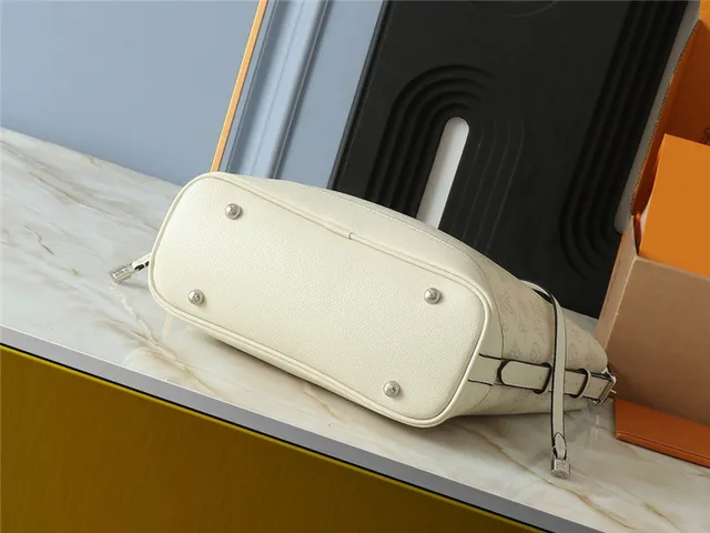Louis Vuitton Monogram Canvas Beige Bucket Bag 7