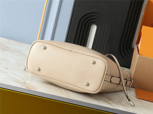 Louis Vuitton Monogram Canvas Beige Bucket Bag 16
