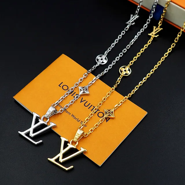 Louis Vuitton Monogram Chain Multi-Charm Silver Necklace 6