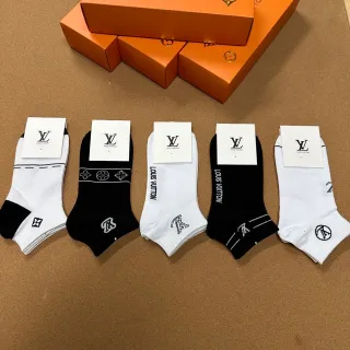 Louis Vuitton Monogram Embroidered Ankle Socks