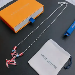 Louis Vuitton Monogram Enamel Pendant Necklace