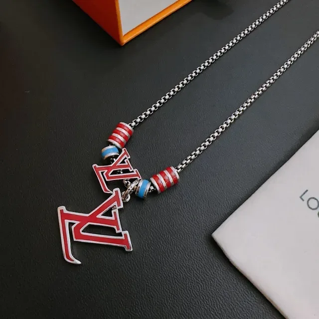 Louis Vuitton Monogram Enamel Pendant Necklace 6