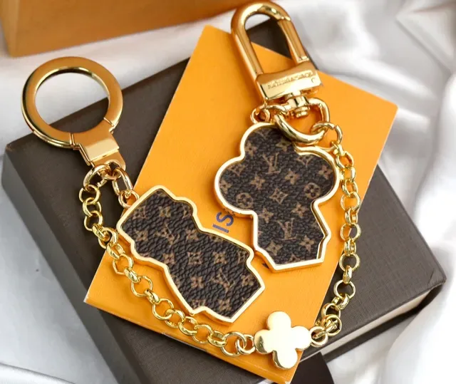 Louis Vuitton Monogram Flower and Vivienne Bear Gold Metal Engraved Phone Case 5