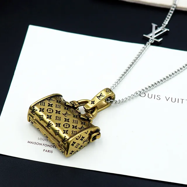 Louis Vuitton Monogram Handbag Pendant Necklace 2