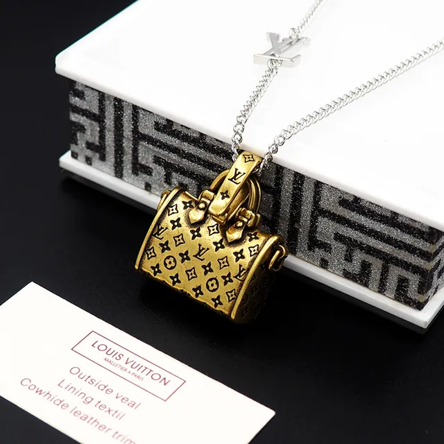 Louis Vuitton Monogram Handbag Pendant Necklace 3