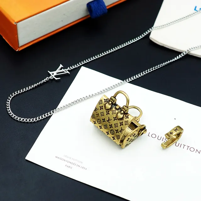 Louis Vuitton Monogram Handbag Pendant Necklace 8
