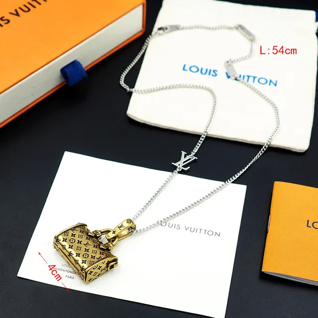 Louis Vuitton Monogram Handbag Pendant Necklace 9