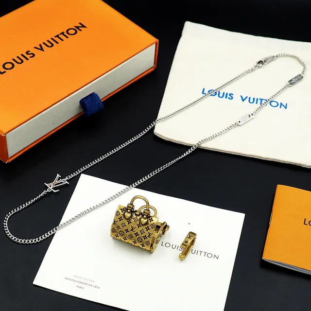 Louis Vuitton Monogram Handbag Pendant Necklace 10