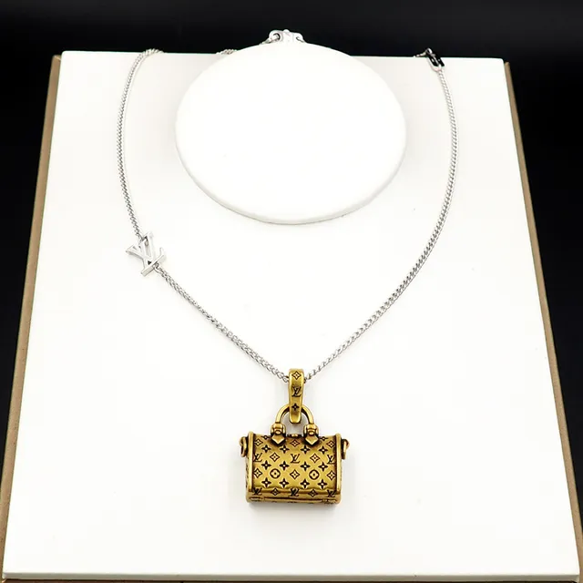 Louis Vuitton Monogram Handbag Pendant Necklace 11