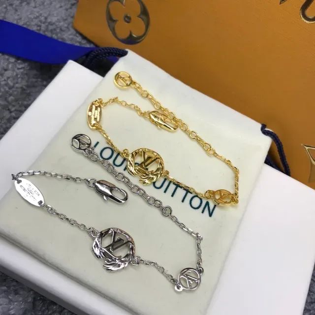 Louis Vuitton Monogram Icons Gold-Tone Chain Bracelet 2