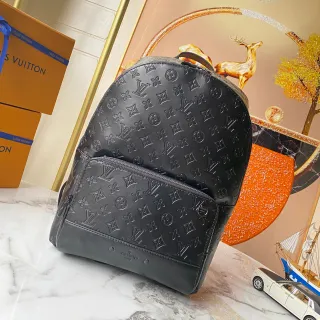 Louis Vuitton Monogram Leather Black Casual Backpack