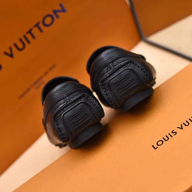 Louis Vuitton Monogram Leather LV Buckle Loafers 2