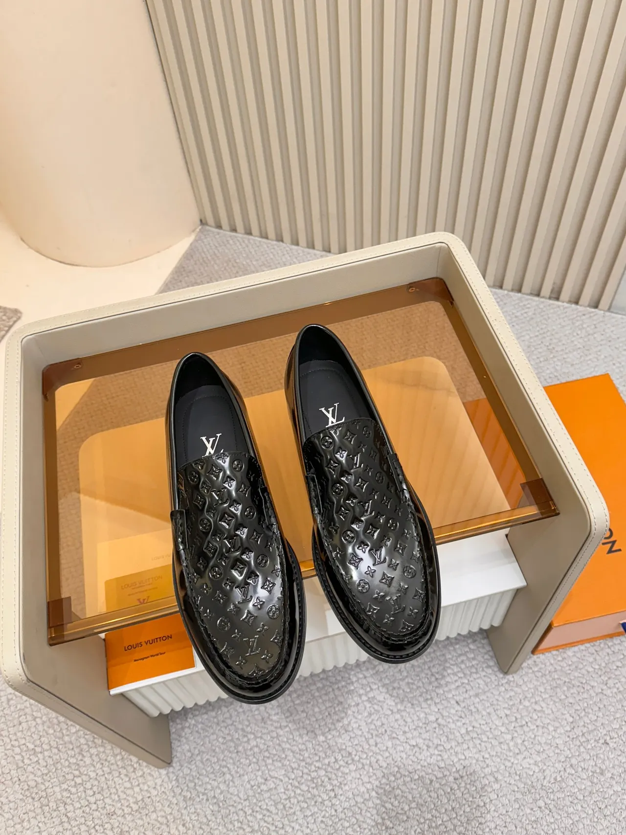 Louis Vuitton Monogram loafer cuir verni noir loafer 5