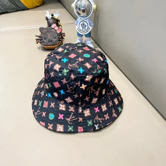 Louis Vuitton Monogram Multicolore Black Bucket Hat 1
