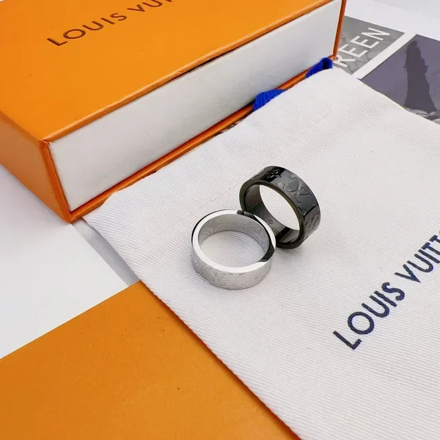 Louis Vuitton Monogram Ring Black-Coated Metal Ring 4
